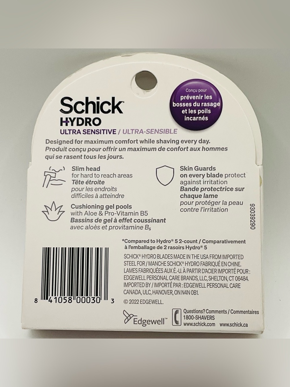 NEW Schick Hydro Ultra Sensitive Razor Cartridges - 5 Pack - Picture 2 of 2
